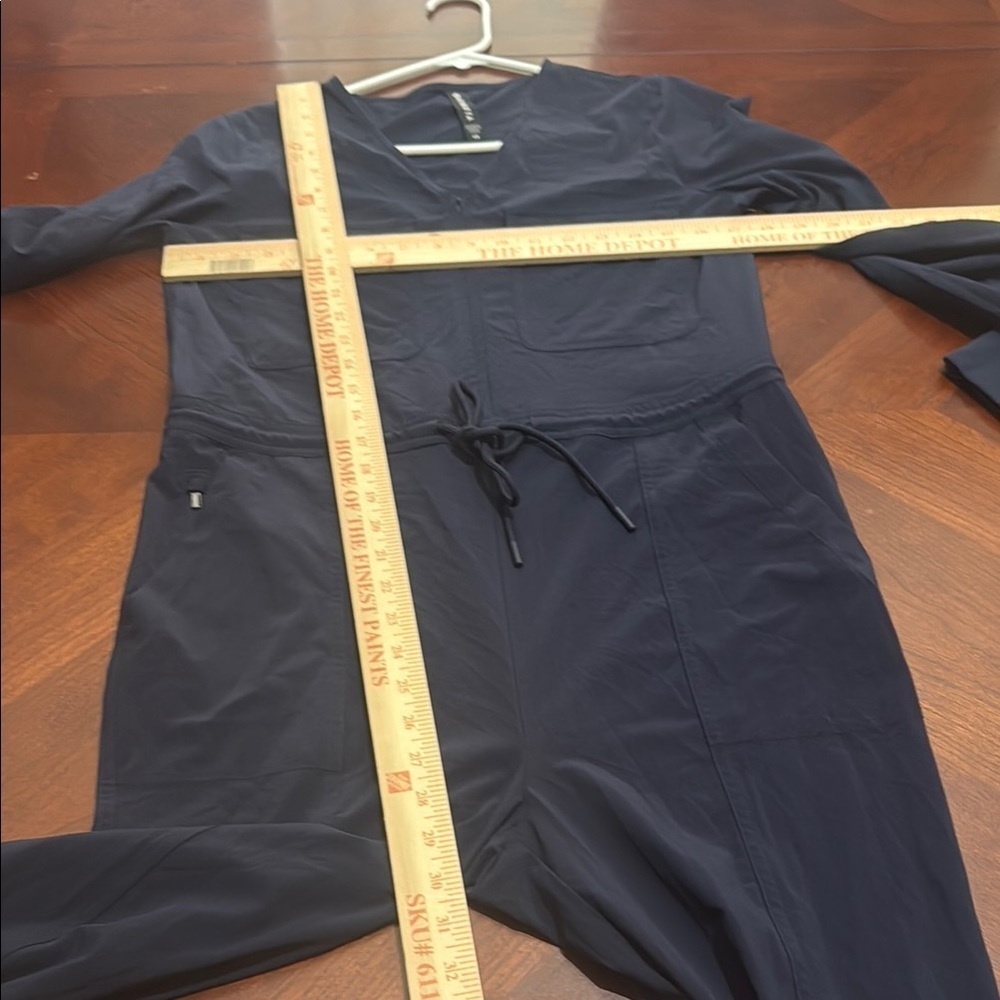 Athleta Blue zuma lightweight travel quick dry Jumpsuit Relaxed Fit - Picture 12 of 16